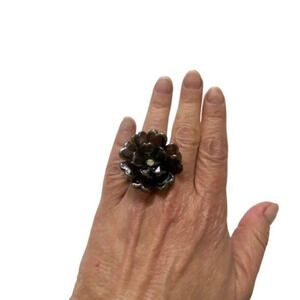 Resin Flower Stretchable Ring